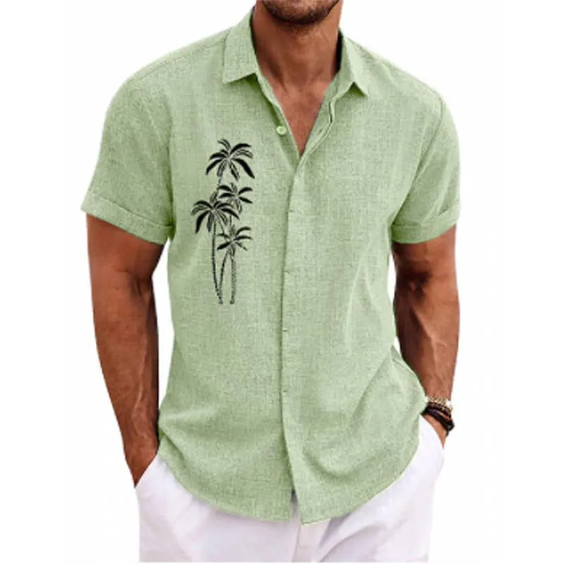 Men's Hawaiian Print Short Sleeve Lapel Shirt 79339921X sold by Manly product image thumbnail 3