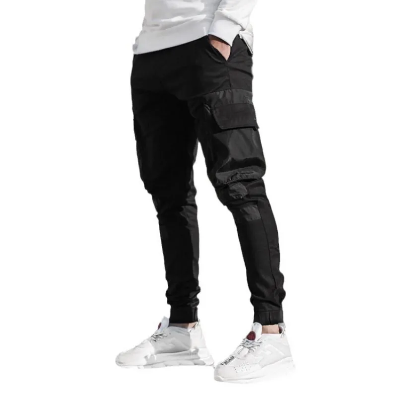 Men's Color Block Multi-pocket Cargo Pants 06335128Z sold by Manly
