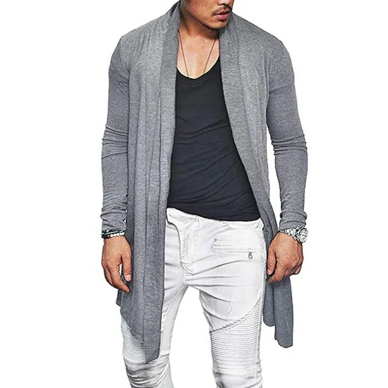 Men's Casual Solid Color Long-Sleeved Knitted Cardigan 77472794M sold by Manly