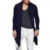 Men's Casual Solid Color Long-Sleeved Knitted Cardigan 77472794M sold by Manly