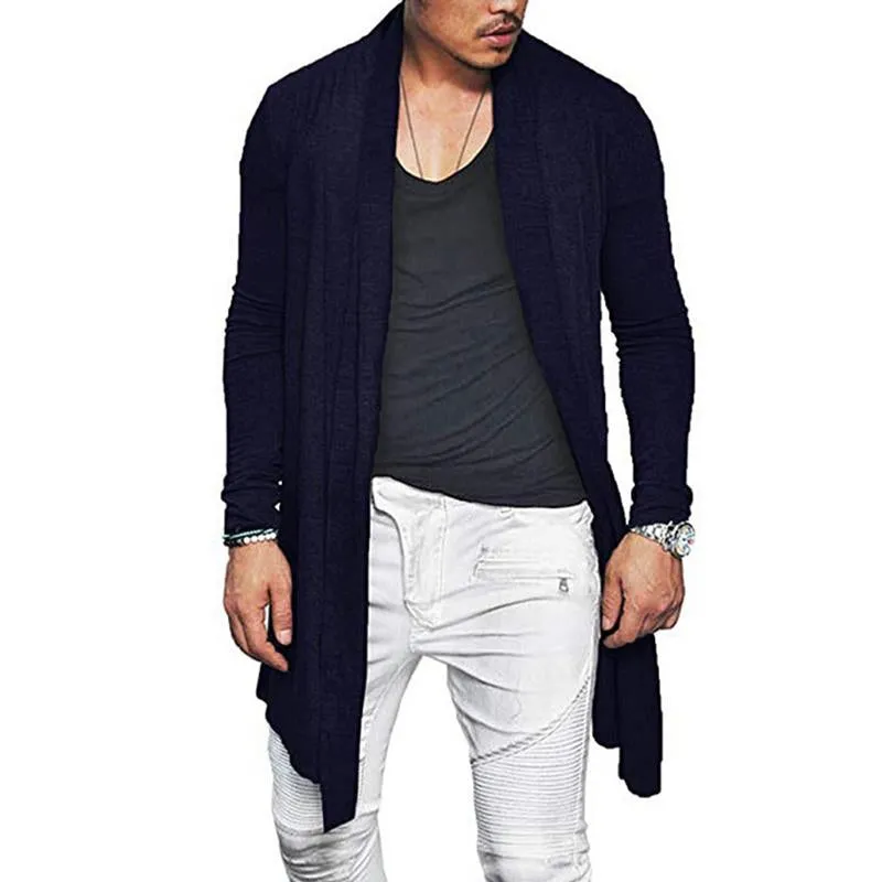 Men's Casual Solid Color Long-Sleeved Knitted Cardigan 77472794M sold by Manly product image thumbnail 5