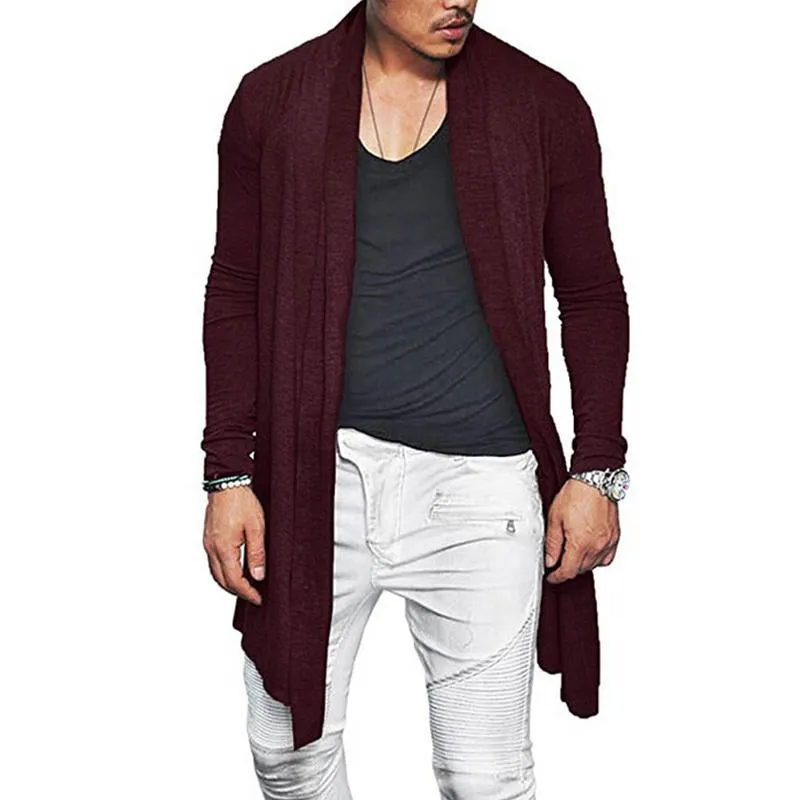 Men's Casual Solid Color Long-Sleeved Knitted Cardigan 77472794M sold by Manly product image thumbnail 4