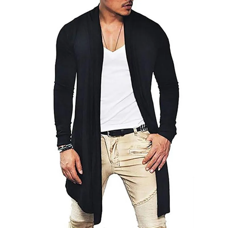 Men's Casual Solid Color Long-Sleeved Knitted Cardigan 77472794M sold by Manly product image thumbnail 2