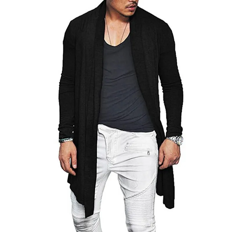 Men's Casual Solid Color Long-Sleeved Knitted Cardigan 77472794M sold by Manly product image thumbnail 3