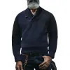 Men's Vintage Classic Solid Color Long Sleeve Pullover Sweater 89732685M sold by Manly