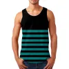 Men's Striped Printed Track Tank Top 84907031X sold by Manly