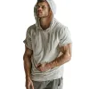 Men's Casual Cotton Blended Slim Fit Short-sleeved Hoodie 60512703M sold by Manly