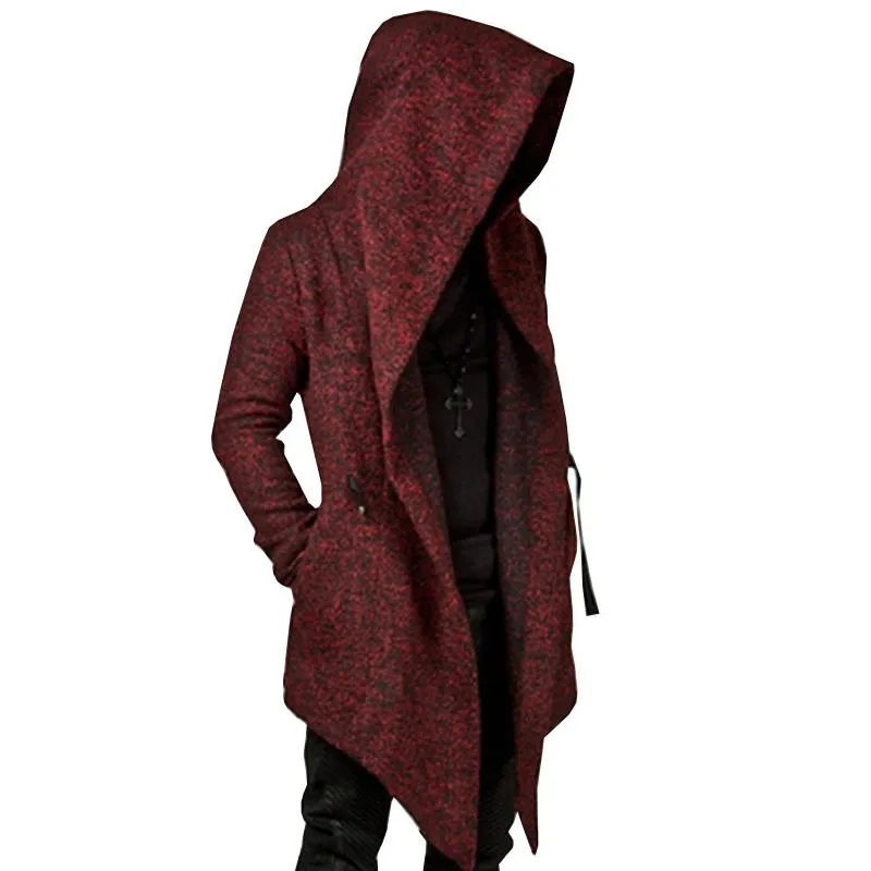 Men's Casual Hooded Irregular Hem Long Sleeve Cardigan 57193290M sold by Manly product image thumbnail 2