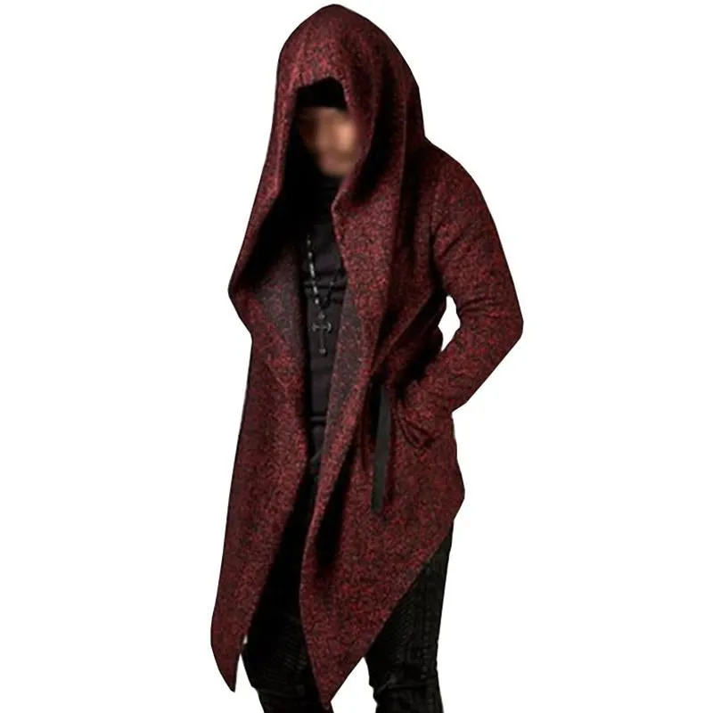 Men's Casual Hooded Irregular Hem Long Sleeve Cardigan 57193290M sold by Manly product image thumbnail 3