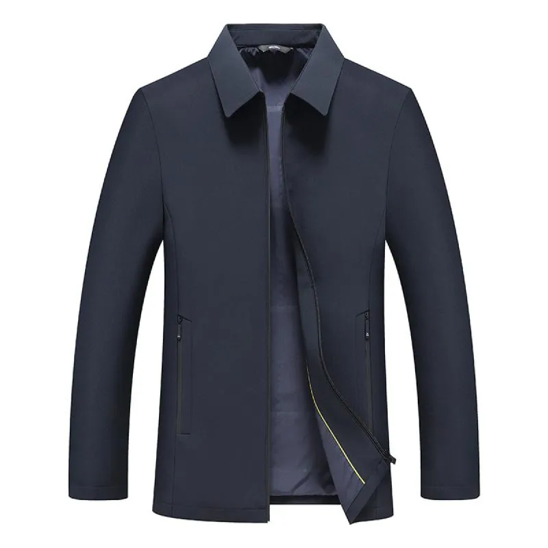 Men's Simple Solid Lapel Casual Jacket 84863490Z sold by Manly