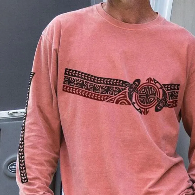 Men's Casual Retro Printed Round Neck Long Sleeve T-Shirt 28637146TO sold by Manly product image thumbnail 3