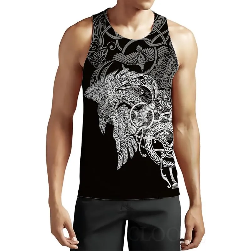 Men's Casual Round Neck Viking Print Tank Top 08728858M sold by Manly product image thumbnail 4