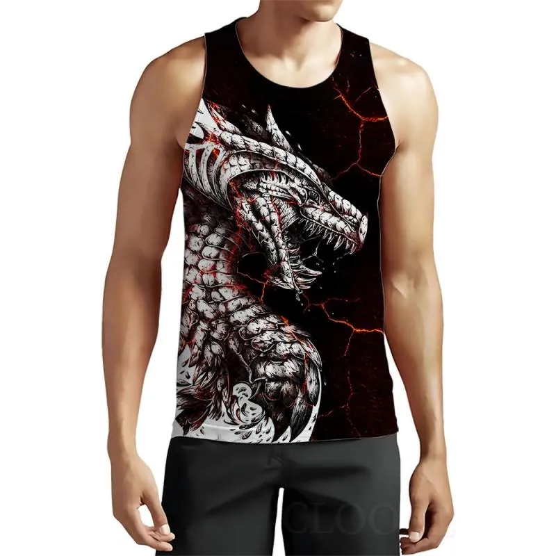 Men's Casual Round Neck Viking Print Tank Top 08728858M sold by Manly product image thumbnail 3