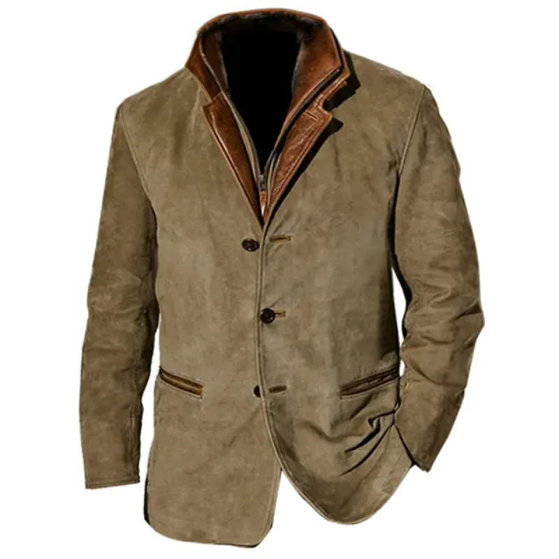 Men's Autumn Vintage Buckskin Jacket 83271229YJ sold by Manly
