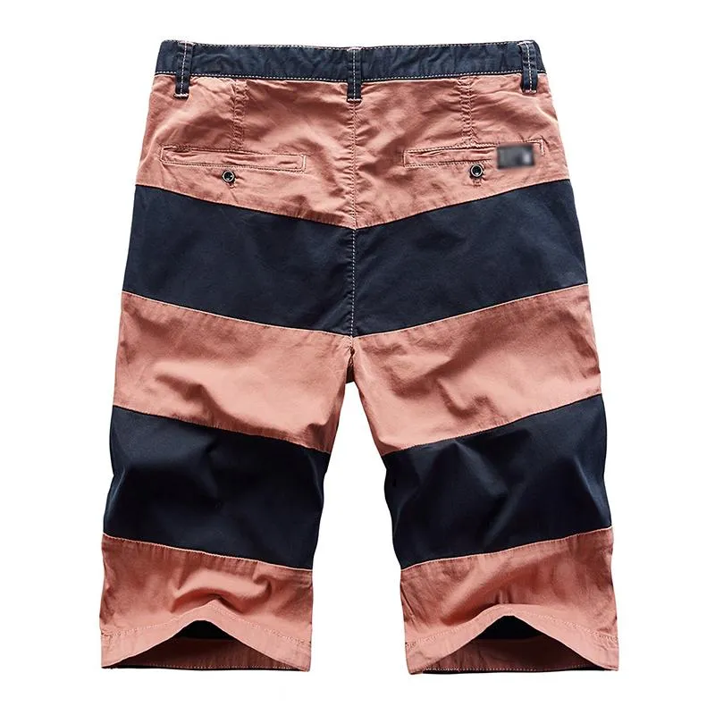 Men's Casual Color Contrast Stitching Cotton Cargo Shorts 55793920M sold by Manly product image thumbnail 4