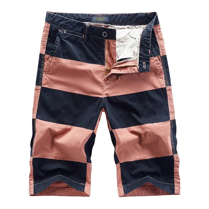 Men's Casual Color Contrast Stitching Cotton Cargo Shorts 55793920M sold by Manly product image thumbnail 3