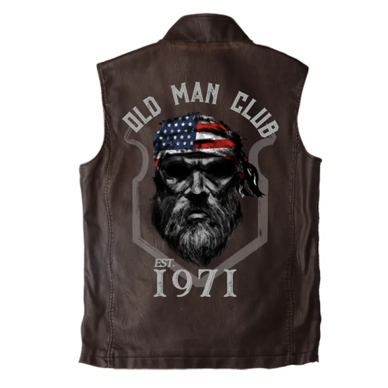 MEN'S 1971 OLD MAN CLUB VINTAGE DOUBLE COLLAR VEST sold by Manly