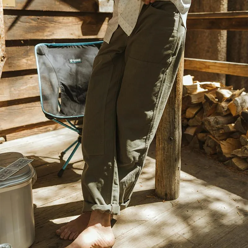 Men's Casual Patchwork Multi-pocket Slim-fit Cargo Pants 97671491M sold by Manly product image thumbnail 5