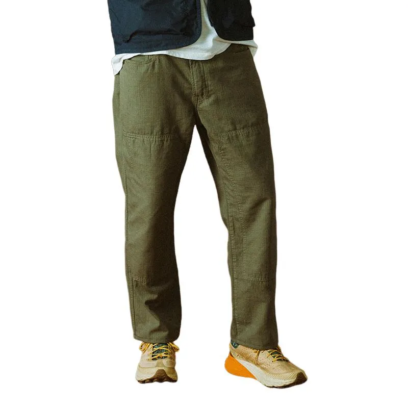 Men's Casual Patchwork Multi-pocket Slim-fit Cargo Pants 97671491M sold by Manly
