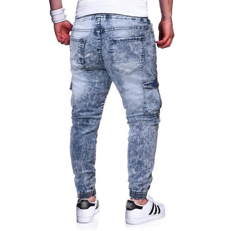 Men's Casual Stretch Multi-Pocket Cargo Jeans 16247682Y sold by Manly product image thumbnail 3