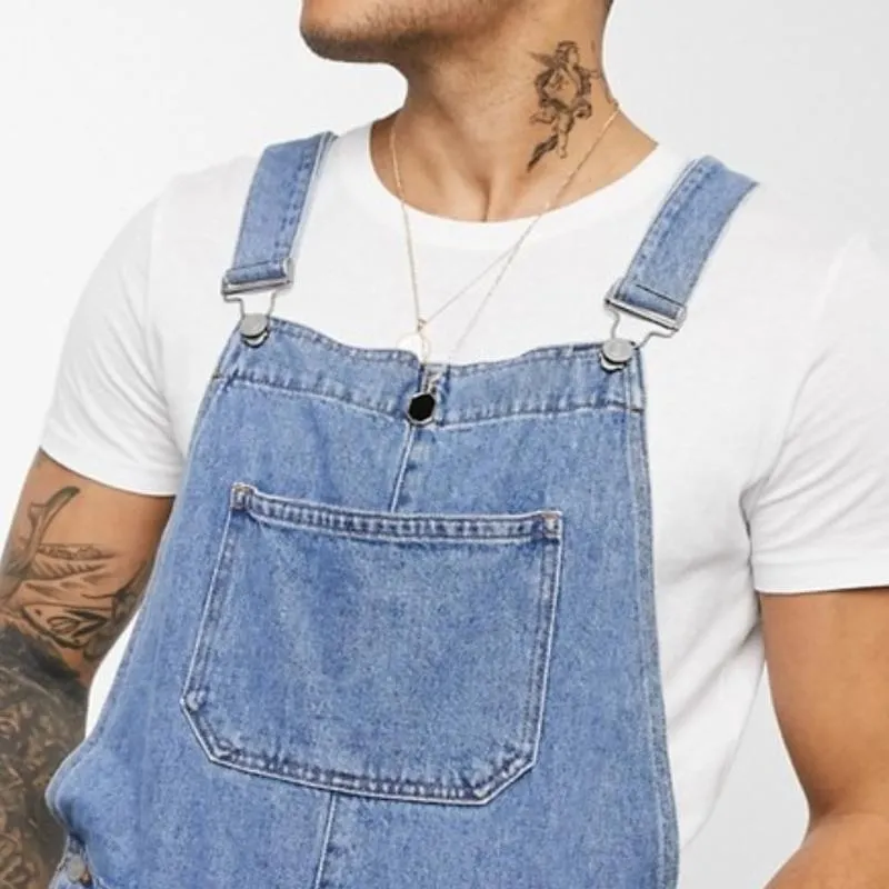 Men's Casual Vintage Denim Shorts Overalls 70861382Y sold by Manly product image thumbnail 5