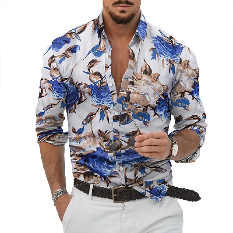 Men's Slim Fit Vintage Floral Shirt 90177871TO sold by Manly