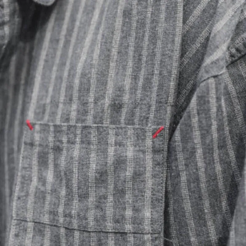 Men's Casual Striped Cotton Long-Sleeved Shirt 98115215Y sold by Manly product image thumbnail 5