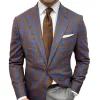 Men's Plaid Print Two-button Casual Blazer 41837302X sold by Manly
