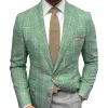 Men's Plaid Print Two-button Casual Blazer 41837302X sold by Manly