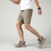 Men's Casual Cotton Loose Thin Elastic Waist Cargo Shorts 22070637M sold by Manly