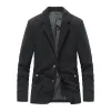 Men's Casual Corduroy Lapel Loose Single Breasted Blazer 94496705M sold by Manly