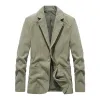 Men's Casual Corduroy Lapel Loose Single Breasted Blazer 94496705M sold by Manly