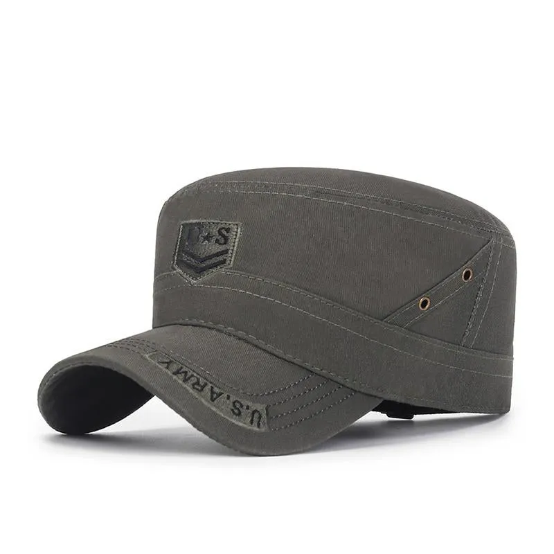 Men's Outdoor Embroidered Flat Cap 36478856X sold by Manly
