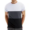 Men's Colorblock Round Neck Short Sleeve Casual T-shirt 44715255Z sold by Manly