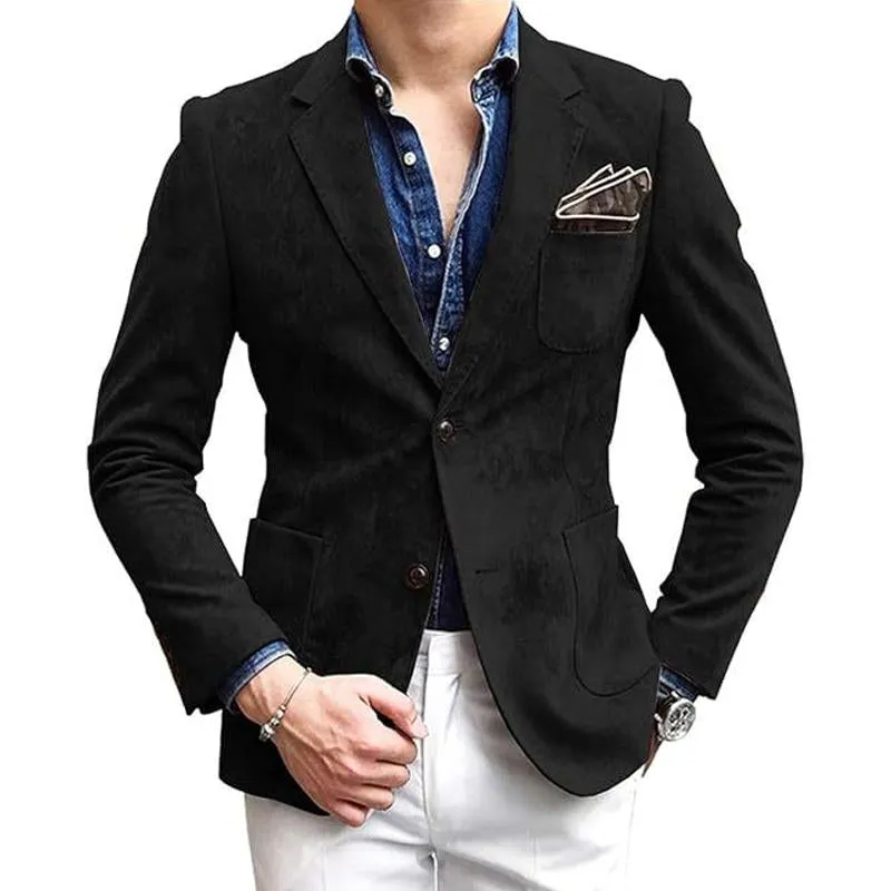 Men's Solid Color Casual Lapel Blazer 09922024X sold by Manly product image thumbnail 4