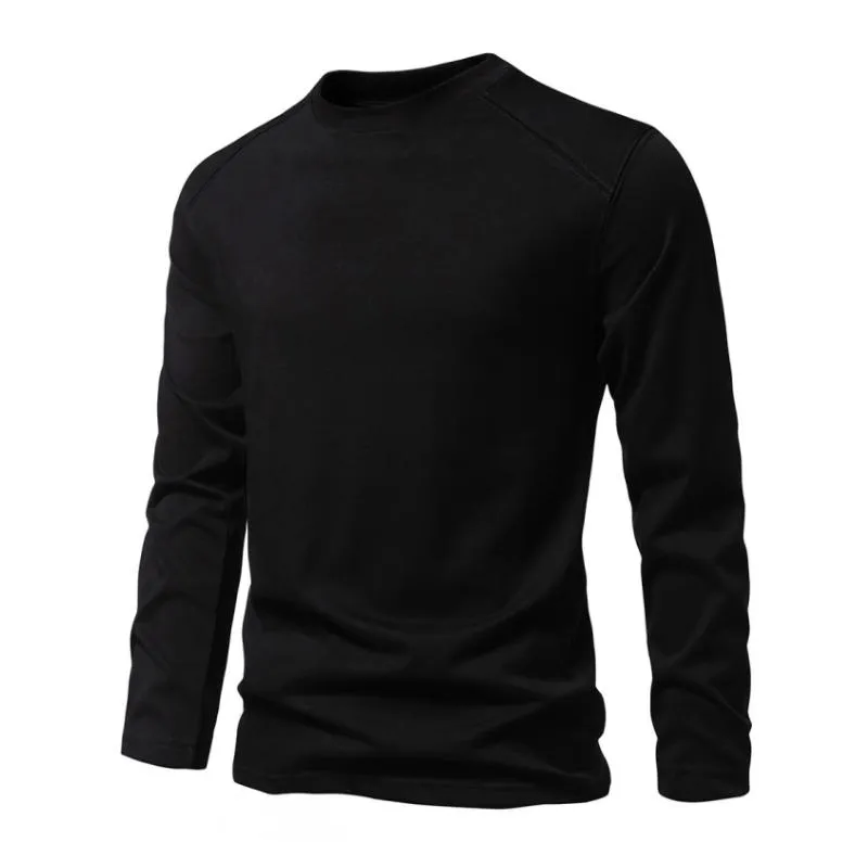 Men's Casual Cotton Breathable Round Neck Slim Long Sleeve T-shirt 39533085M sold by Manly product image thumbnail 5