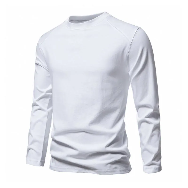 Men's Casual Cotton Breathable Round Neck Slim Long Sleeve T-shirt 39533085M sold by Manly product image thumbnail 4