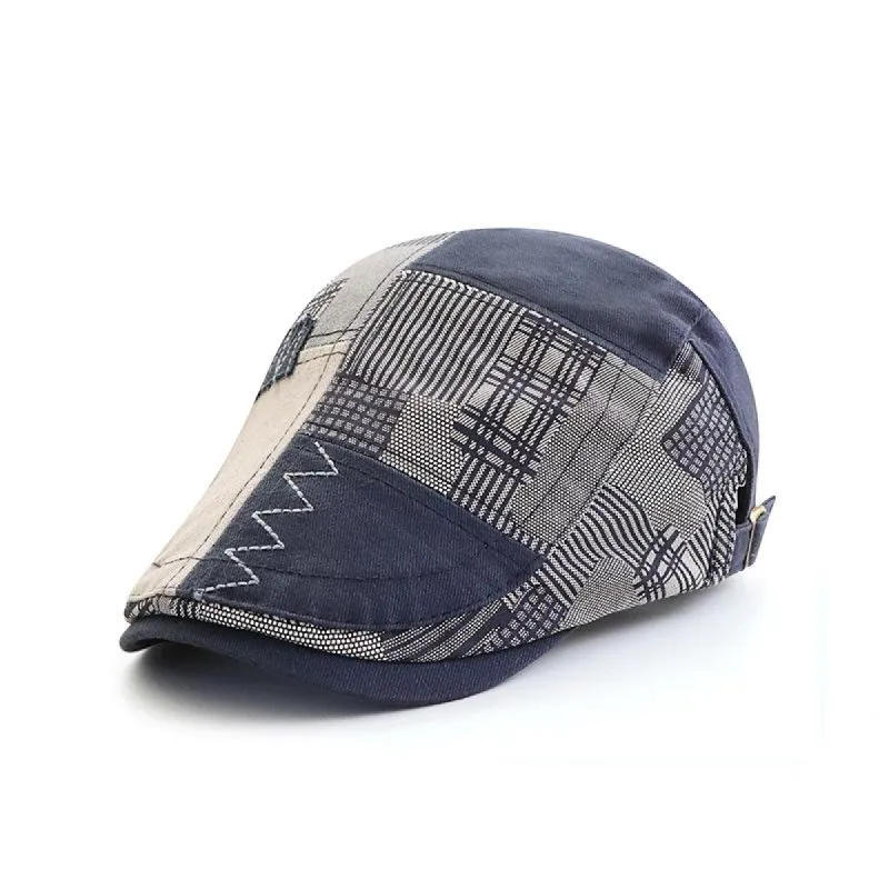 Men's Vintage Patchwork Plaid Hat 31523964M sold by Manly