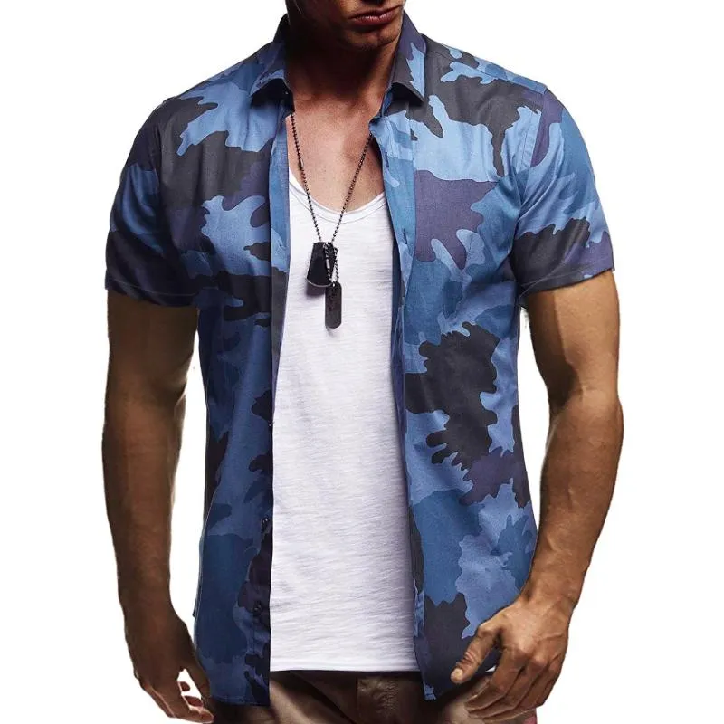 Men's Casual Camouflage Short Sleeve Shirt 92158381TO sold by Manly product image thumbnail 5