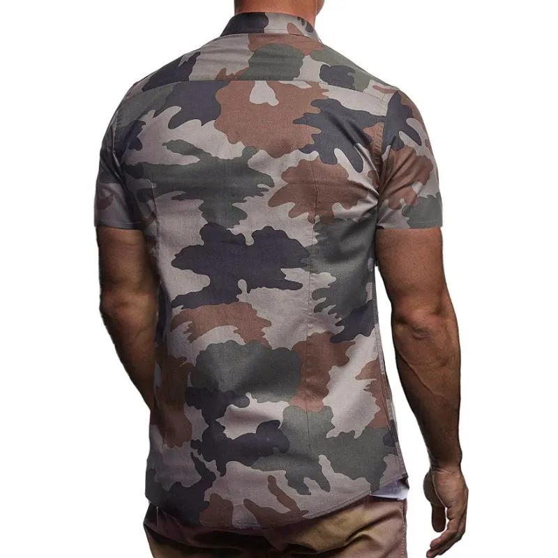 Men's Casual Camouflage Short Sleeve Shirt 92158381TO sold by Manly product image thumbnail 2
