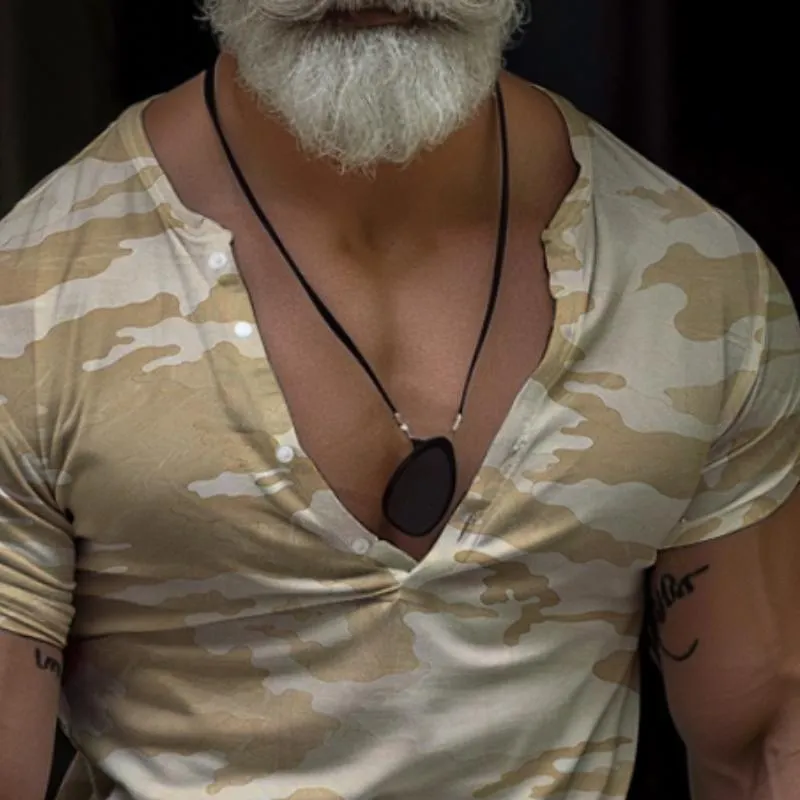 Men's Retro Camouflage Short Sleeve T-Shirt 05826285TO sold by Manly product image thumbnail 3