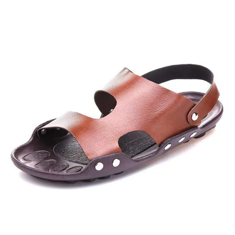 MEN'S LEATHER SANDALS 73820865 sold by Manly