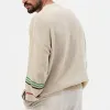Men's Casual Thin Round Neck Long Sleeve Knitted Sweater 49248323M sold by Manly