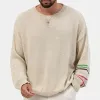 Men's Casual Thin Round Neck Long Sleeve Knitted Sweater 49248323M sold by Manly