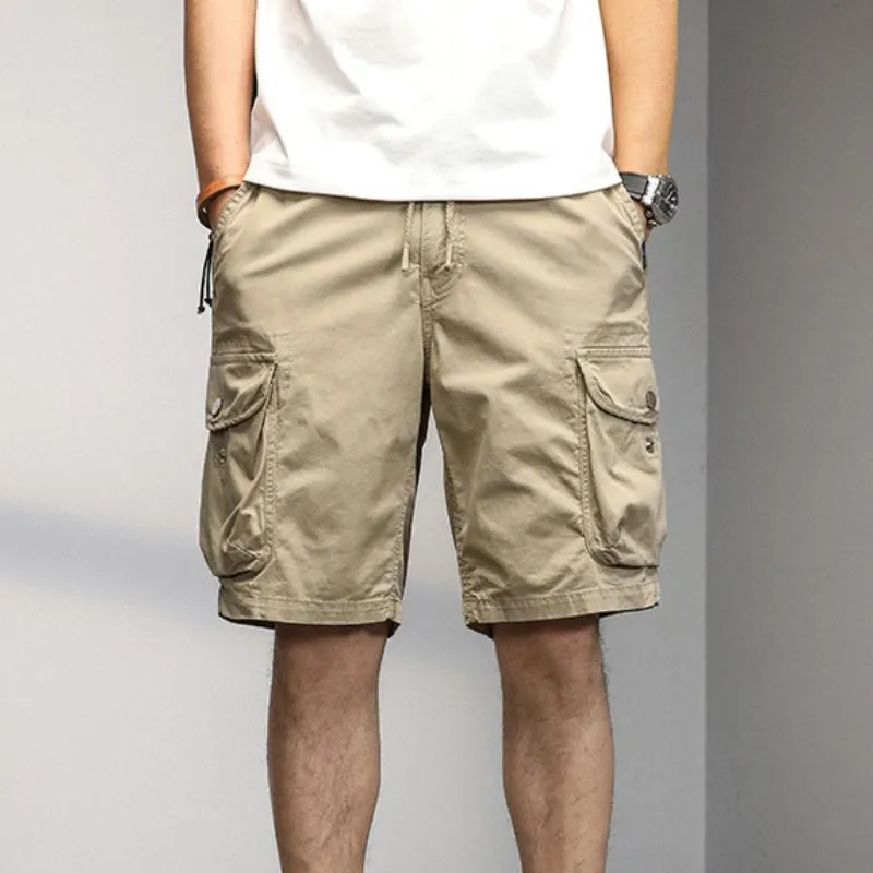 Men's Solid Multi-Pocket Cargo Shorts 13423059Y sold by Manly product image thumbnail 4