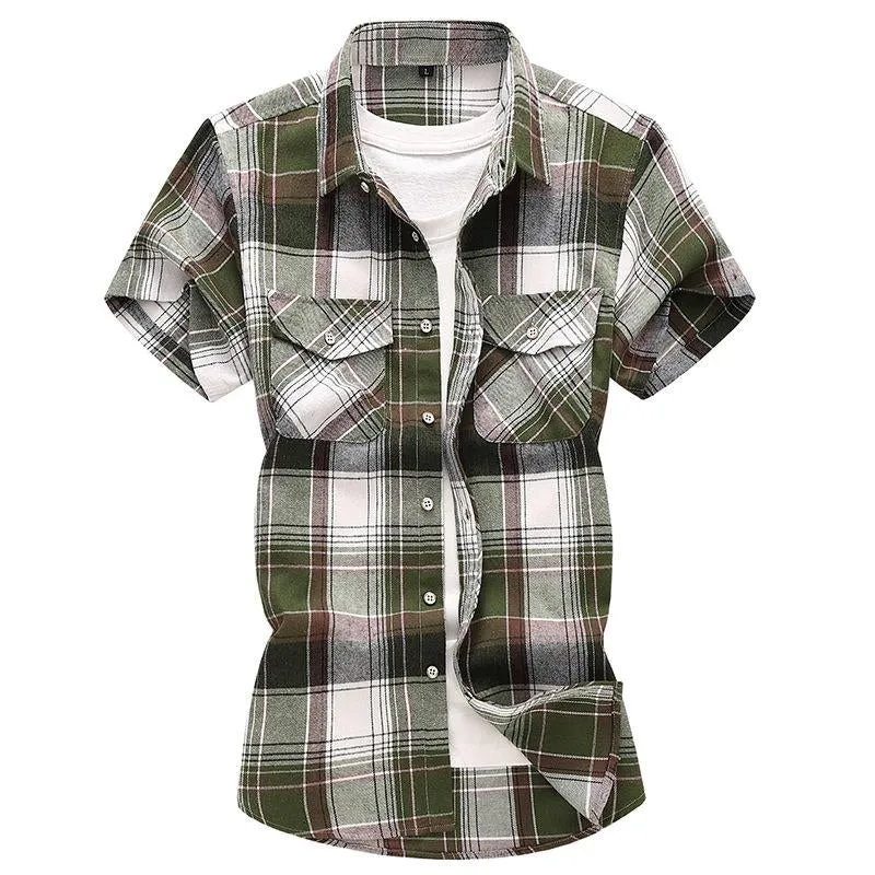 Men's Casual Two Pocket Check Short Sleeve Shirt 29782585Y sold by Manly product image thumbnail 2