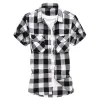 Men's Casual Two Pocket Check Short Sleeve Shirt 29782585Y sold by Manly