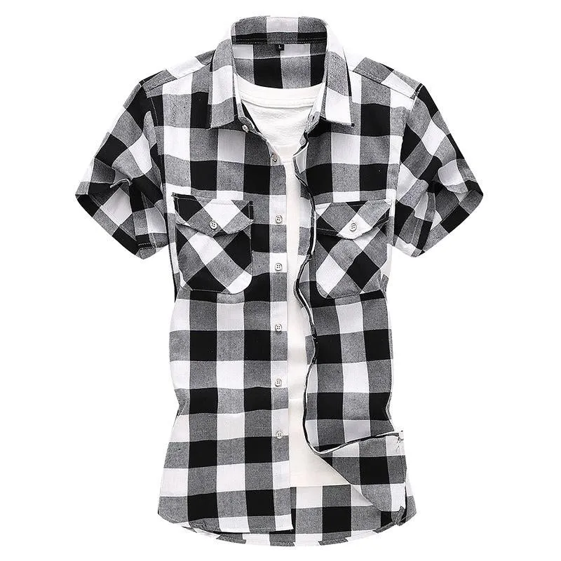 Men's Casual Two Pocket Check Short Sleeve Shirt 29782585Y sold by Manly product image thumbnail 4