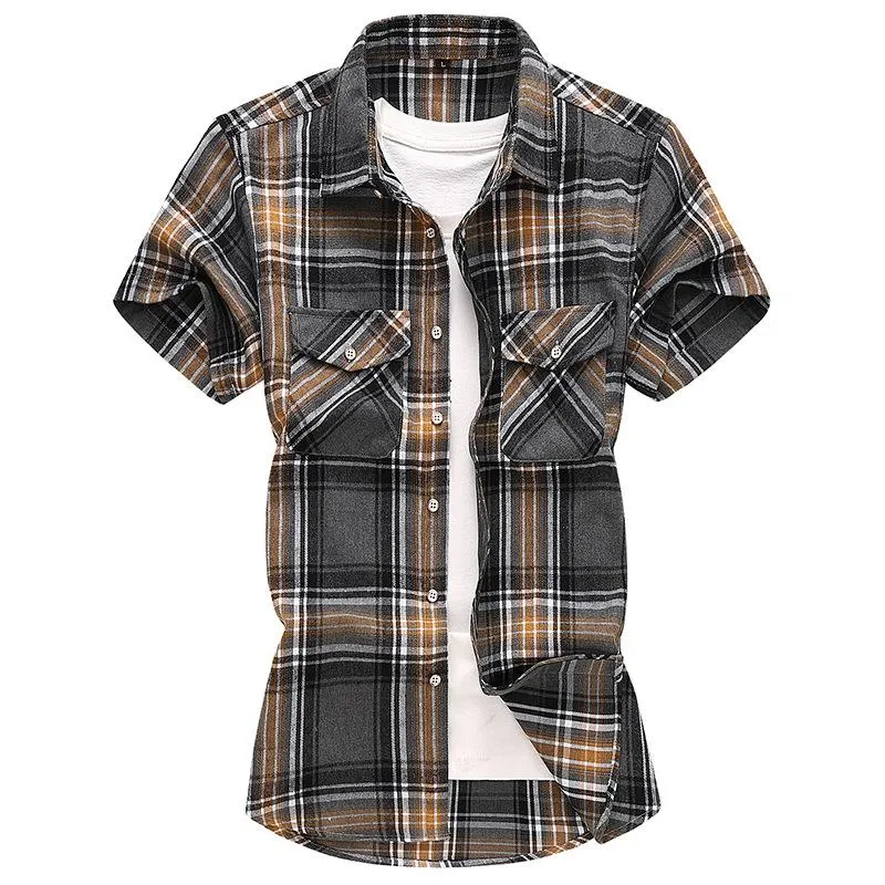 Men's Casual Two Pocket Check Short Sleeve Shirt 29782585Y sold by Manly product image thumbnail 3