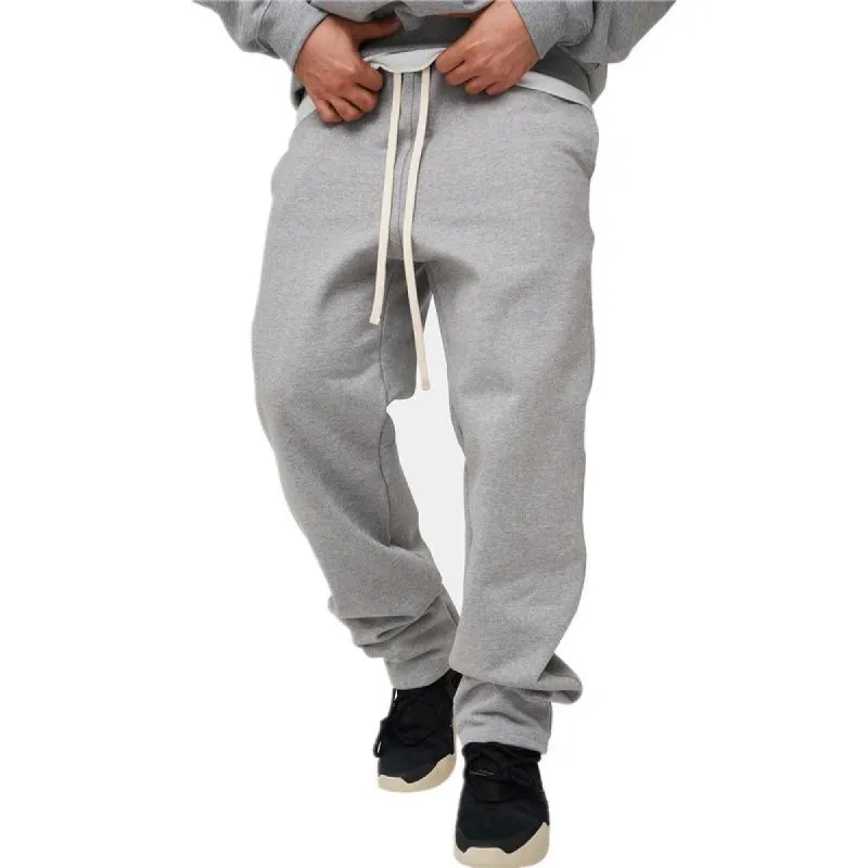 Men's Casual Solid Color Loose Drawstring Sweatpants 77682554Y sold by Manly
